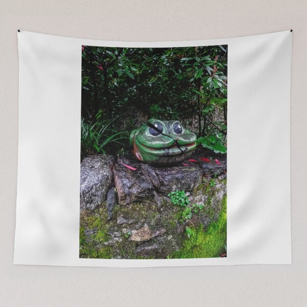 Item preview, Cracked Frog Statue – Whimsical Garden Decay Phot designed and sold by tommy3613.