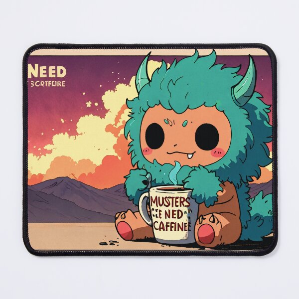 Item preview, Monster with coffee designed and sold by HAJlME.
