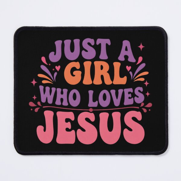 Item preview, Just a Girl Who Loves Jesus | Faithful and Heartwarming Graphic designed and sold by Tw1nsAIArt.