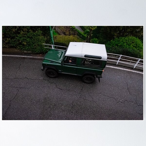 Item preview, Overhead 4x4 on Curved Road – Urban Explorer Photo designed and sold by tommy3613.