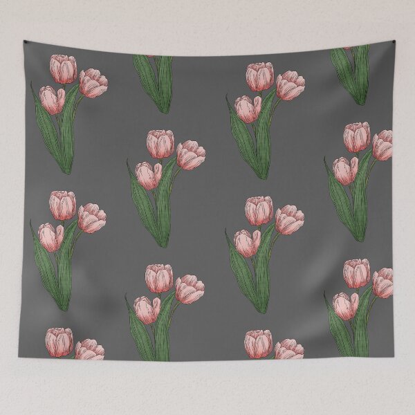 Artikelvorschau, Rosa Tulpenblüten entworfen und verkauft von Marguerite Artistry.