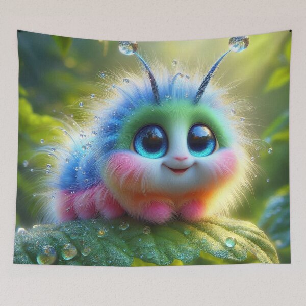 Item preview, Fuzzy Caterpillar designed and sold by connie campbell.
