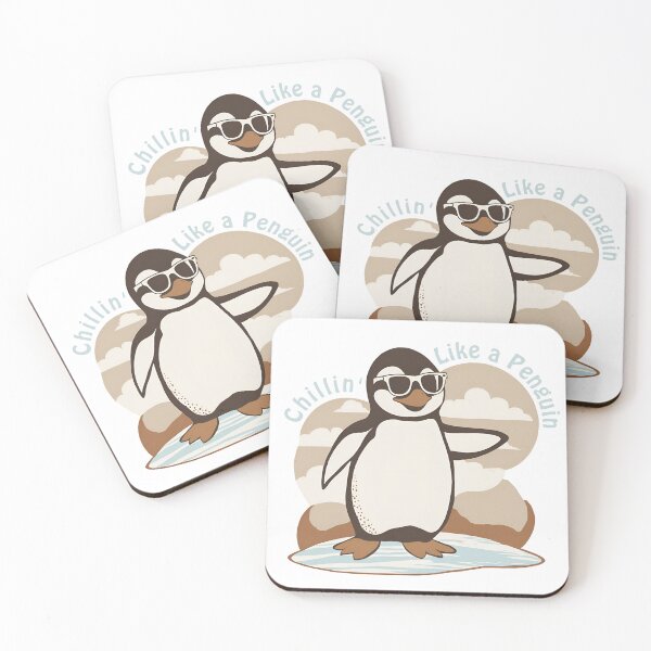 Item preview, Stay cool with this fun "Chillin' Like a Penguin" design designed and sold by LittleMiddleMomma.