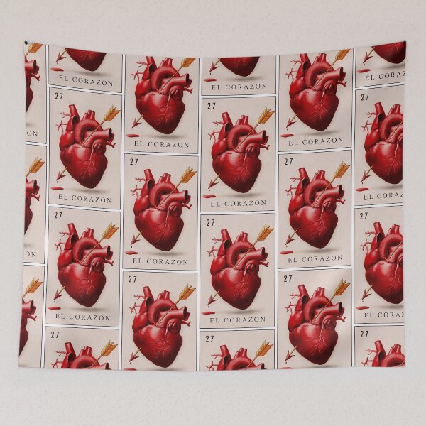Item preview, El Corazon (The Heart) Loteria Card 27 designed and sold by matteflor.