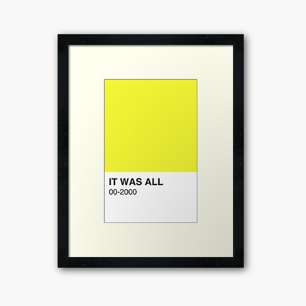 Item preview, Yellow Song Album Colour Swatch - Full Width designed and sold by The Colourful Game.