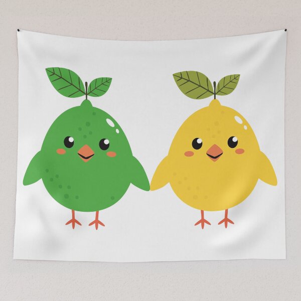 Item preview, lime, lemon chick friends, together forever cute  designed and sold by Eva-Designs-.