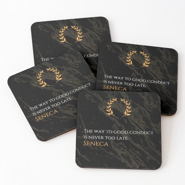 Item preview, Never Too Late for Good Conduct - Seneca Stoicism designed and sold by DoseOPhilosophy.