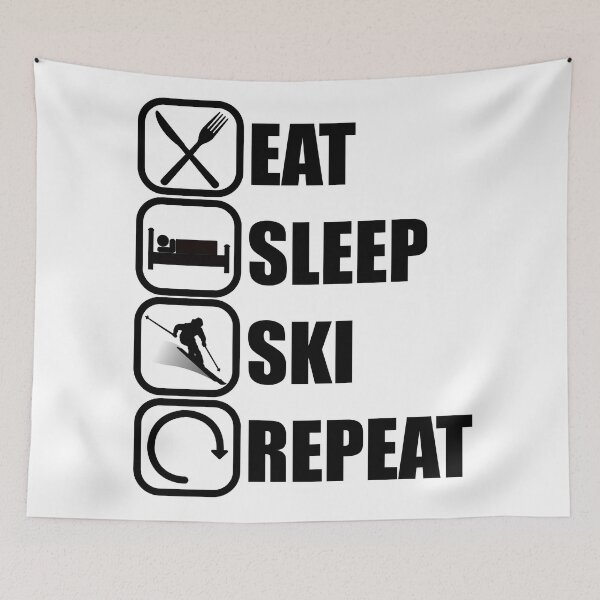 Item preview, Eat Sleep Ski Repeat designed and sold by chriswilson111.