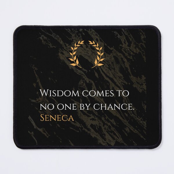 Item preview, Earned Wisdom - Seneca Stoic Philosophy Quote designed and sold by DoseOPhilosophy.
