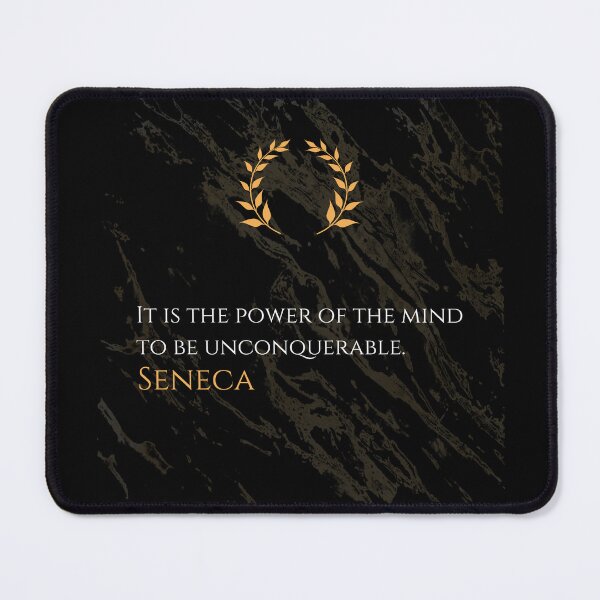 Item preview, Unconquerable Mind - Seneca Stoic Philosophy Quote designed and sold by DoseOPhilosophy.
