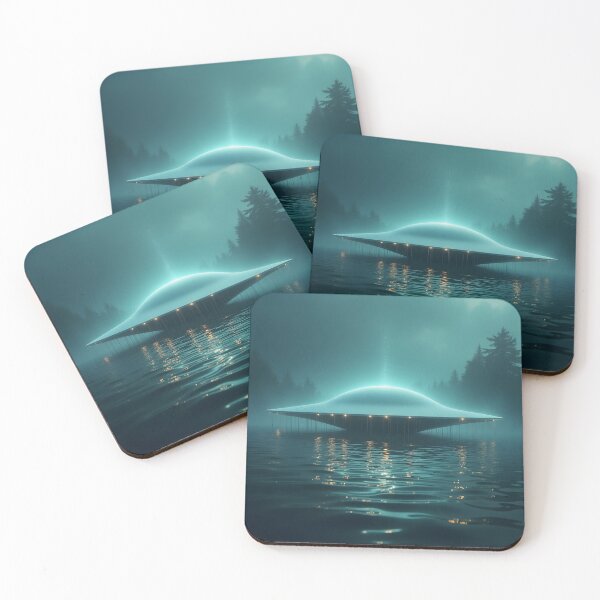 Item preview, The Arrival: UFO Emerges from the Water designed and sold by AlienInkvasion.