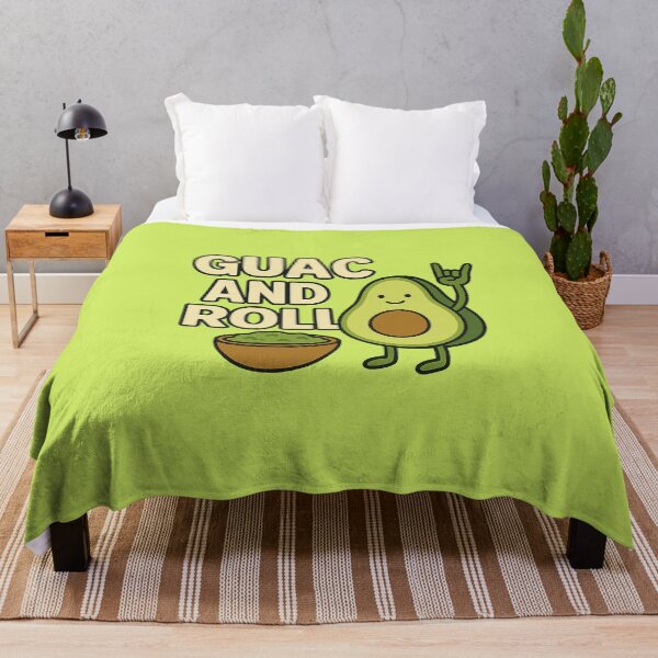 Item preview, Guac and Roll – Avocado Pun Rock with Bowl of Guac designed and sold by Bratak.