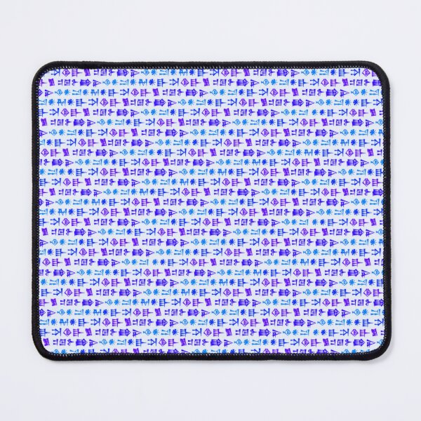 Item preview, Mosaic of Sumerian Cuneiform of Inanna's Descent to the Underworld (Pastel, Blue) designed and sold by Ancestralis.