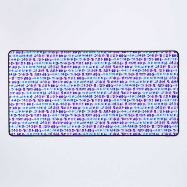 Item preview, Mosaic of Sumerian Cuneiform of Inanna's Descent to the Underworld (Pastel, Blue) designed and sold by Ancestralis.