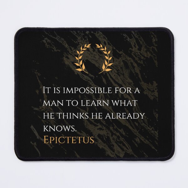 Item preview, The Trap of False Knowledge - Epictetus Stoicism Quote designed and sold by DoseOPhilosophy.