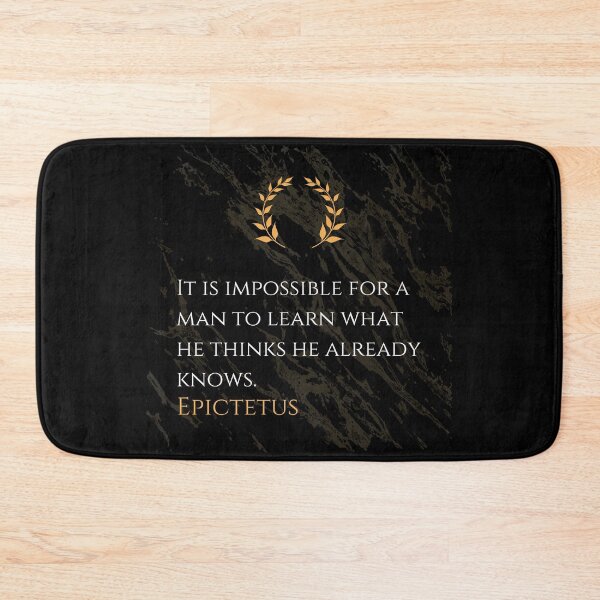 Item preview, The Trap of False Knowledge - Epictetus Stoicism Quote designed and sold by DoseOPhilosophy.