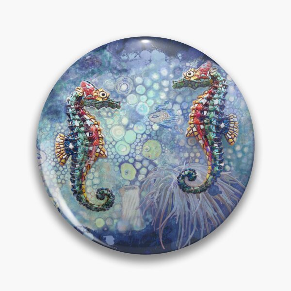 Item preview, Seahorses on dark background designed and sold by PumpkinStudioPL.