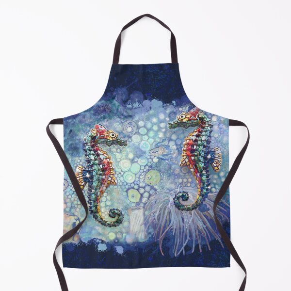Item preview, Seahorses on dark background designed and sold by PumpkinStudioPL.