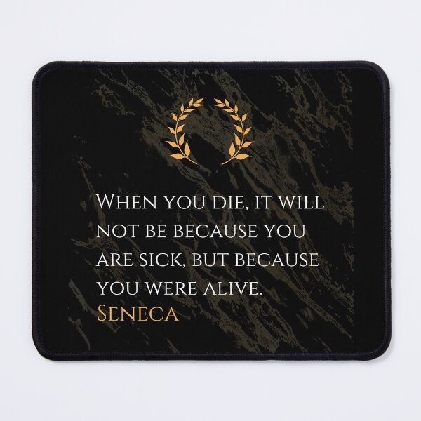 Item preview, Life's Inevitable End - Seneca Stoic Philosophy Quote designed and sold by DoseOPhilosophy.