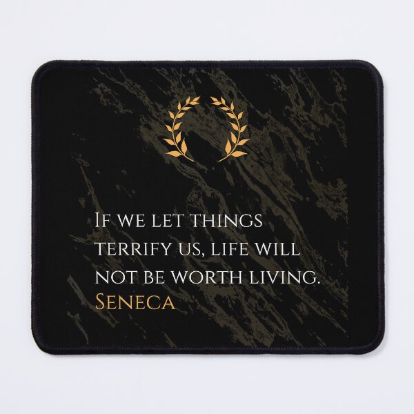 Item preview, Embrace Courage - Seneca Stoic Philosophy Quote designed and sold by DoseOPhilosophy.