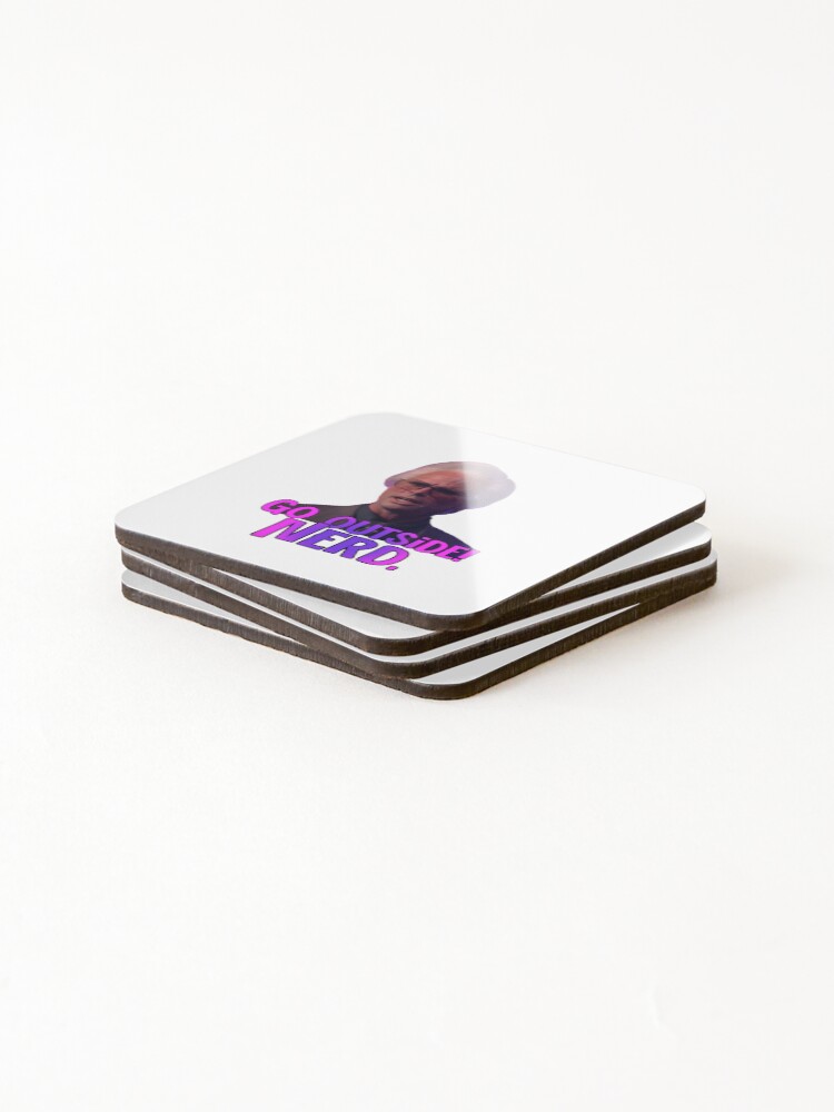 Thumbnail 4 of 5, Coasters (Set of 4), Go Outside! Nerd. designed and sold by RooBooCo.