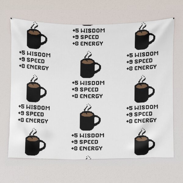 Item preview, Coffe Pixel (+ 5 Wisdom + 9 speed + 8 energy) designed and sold by BurunaMD.