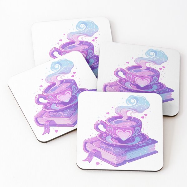 Item preview, spell book and coffee designed and sold by craftyaliens.