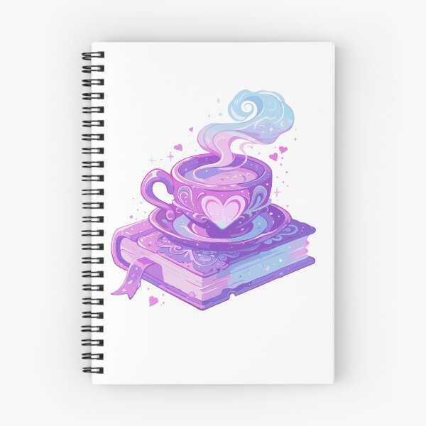 Item preview, spell book and coffee designed and sold by craftyaliens.