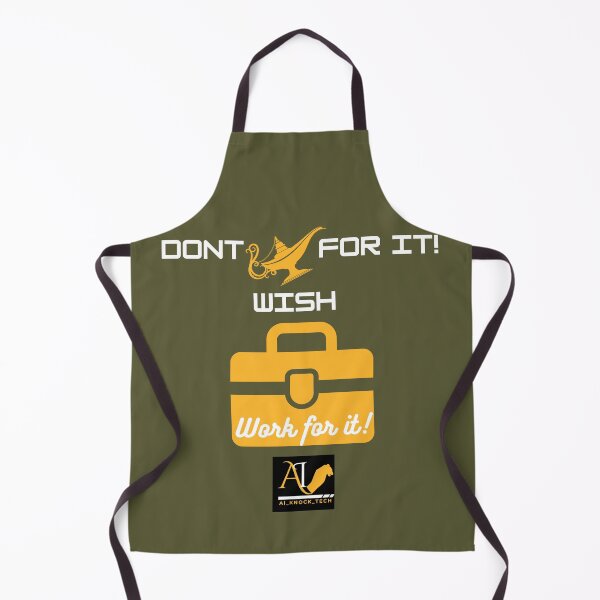 Item preview, Don’t Wish for It, Work for It – Motivational Quote Design designed and sold by AIKNOCKTECK.