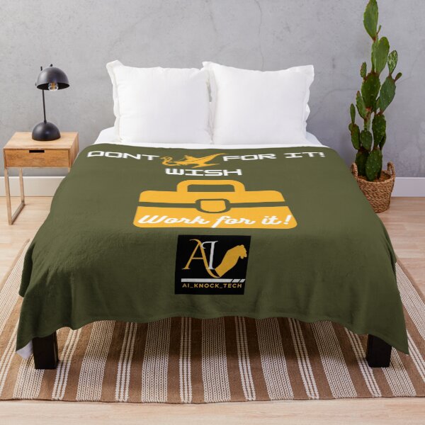 Item preview, Don’t Wish for It, Work for It – Motivational Quote Design designed and sold by AIKNOCKTECK.