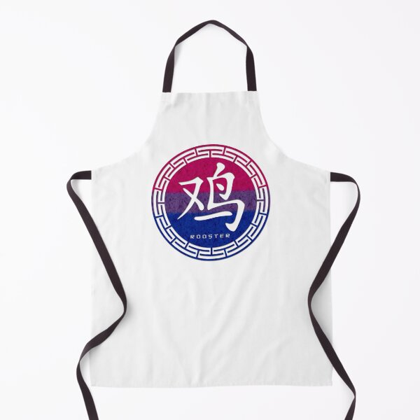 Item preview, Chinese Zodiac Rooster Symbol in Bisexual Pride Flag Colors Horoscope designed and sold by LiveLoudGraphic.
