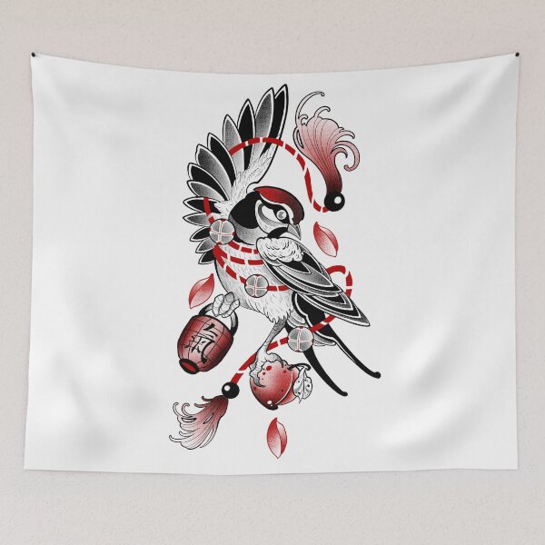 Item preview, Neo-Japanese style sparrow designed and sold by 7Delamancha.
