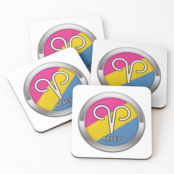 Item preview, Aries Zodiac Symbol in Pansexual Pride Flag Colors Horoscope designed and sold by LiveLoudGraphic.