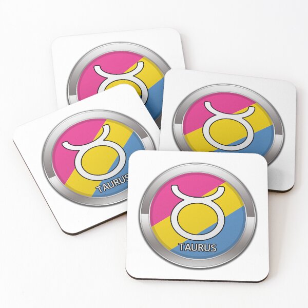 Item preview, Taurus Zodiac Symbol in Pansexual Pride Flag Colors Horoscope designed and sold by LiveLoudGraphic.