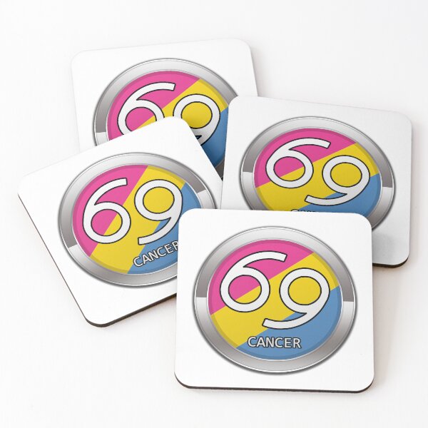 Item preview, Cancer Zodiac Symbol in Pansexual Pride Flag Colors Horoscope designed and sold by LiveLoudGraphic.