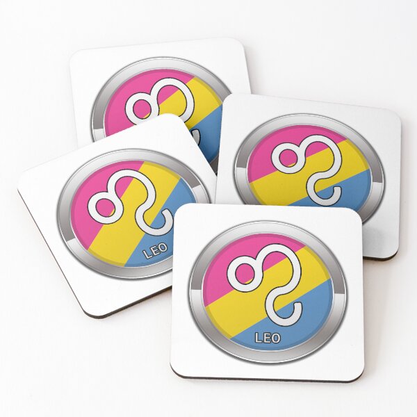 Item preview, Leo Zodiac Symbol in Pansexual Pride Flag Colors Horoscope designed and sold by LiveLoudGraphic.