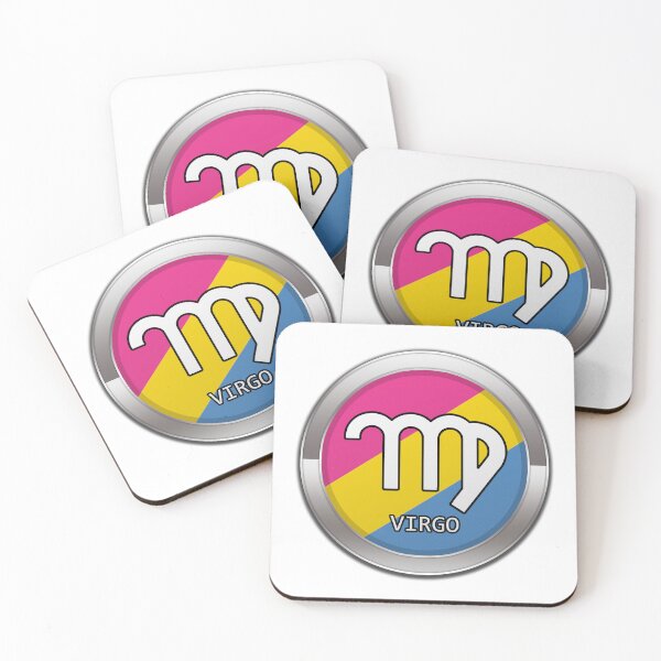 Item preview, Virgo Zodiac Symbol in Pansexual Pride Flag Colors Horoscope designed and sold by LiveLoudGraphic.