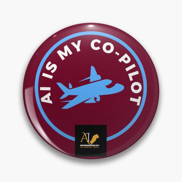 Item preview, AI Is My Co-Pilot – Futuristic Tech & AI Enthusiast Design designed and sold by AIKNOCKTECK.