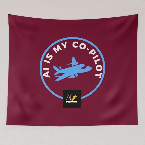 Item preview, AI Is My Co-Pilot – Futuristic Tech & AI Enthusiast Design designed and sold by AIKNOCKTECK.