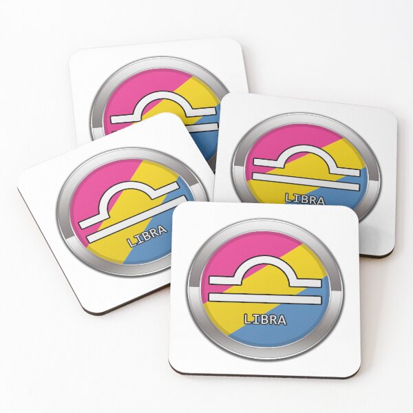 Item preview, Libra Zodiac Symbol in Pansexual Pride Flag Colors Horoscope designed and sold by LiveLoudGraphic.