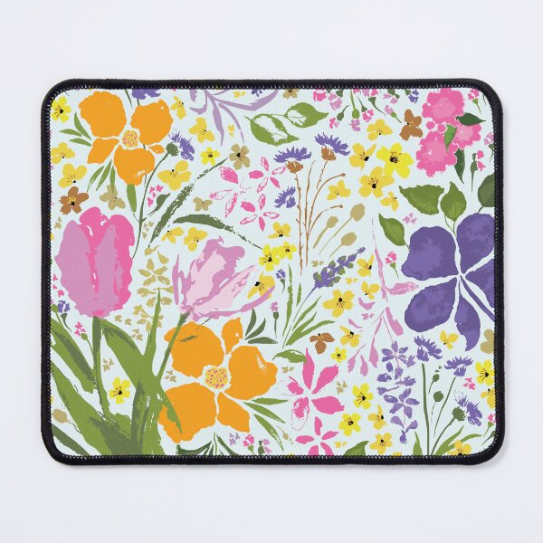 Item preview, Garden Parade Bold Florals on Light Blue designed and sold by Lynne Adams.