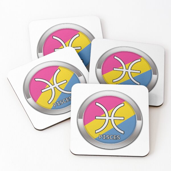 Item preview, Pisces Zodiac Symbol in Pansexual Pride Flag Colors Horoscope designed and sold by LiveLoudGraphic.