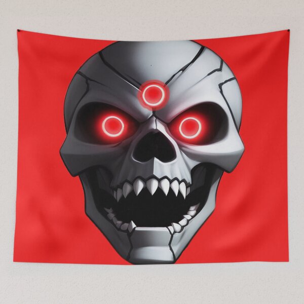 Item preview, Third Eye Screaming Grey Skull designed and sold by hauntedtees.