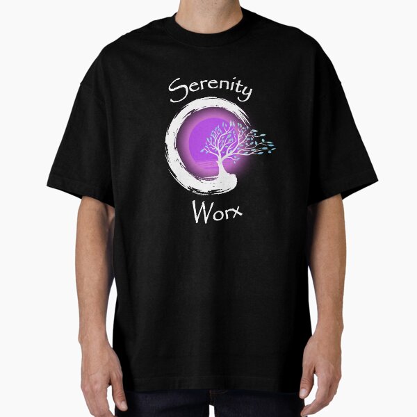 Zen Circle with Transformation Tree (white) Oversized T-Shirt