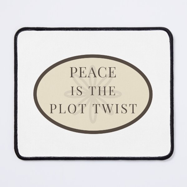 Item preview, Peace Is the Plot Twist – Minimalist Emotional Healing Sticker for Journals, Mirrors & Desks designed and sold by ByKenzieNova.