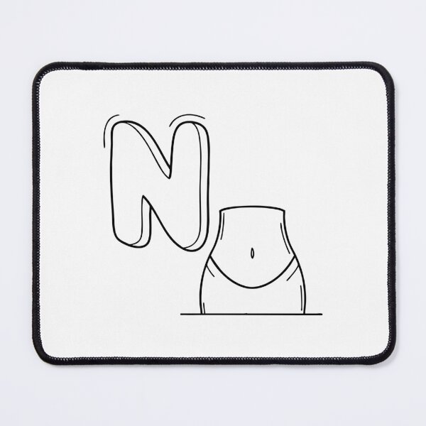 Item preview, An Illustration of letter N stand for Navel designed and sold by rasagamastore.