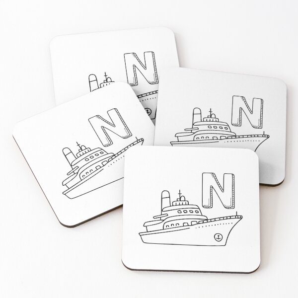 Item preview, An Illustration of letter N stand for Navy designed and sold by rasagamastore.