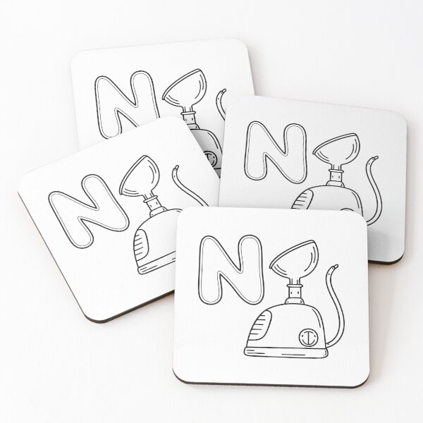 Item preview, An Illustration of letter N stand for Nebulizer designed and sold by rasagamastore.