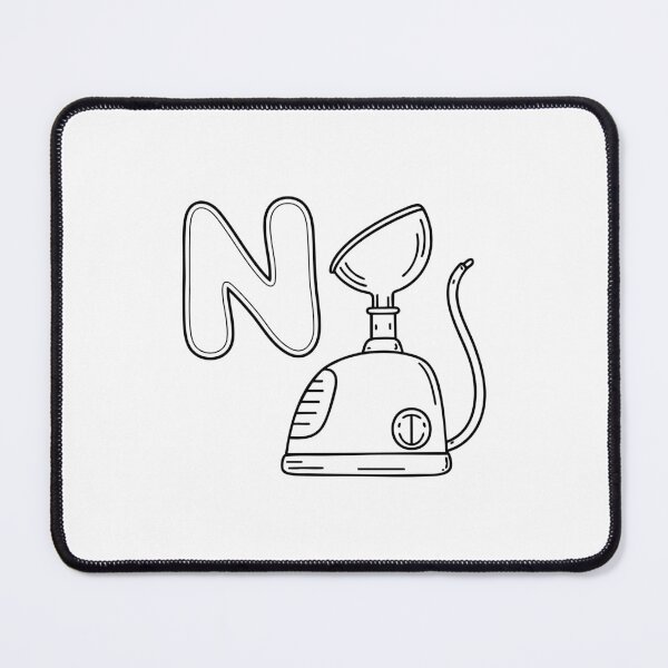 Item preview, An Illustration of letter N stand for Nebulizer designed and sold by rasagamastore.