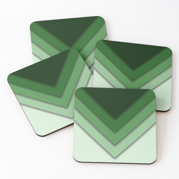 Item preview, Green Triangles Descending designed and sold by fizzlecrunch.